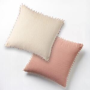 Anthropologie Airy Gauze Reversible Pillow 20 x 20 - NWT